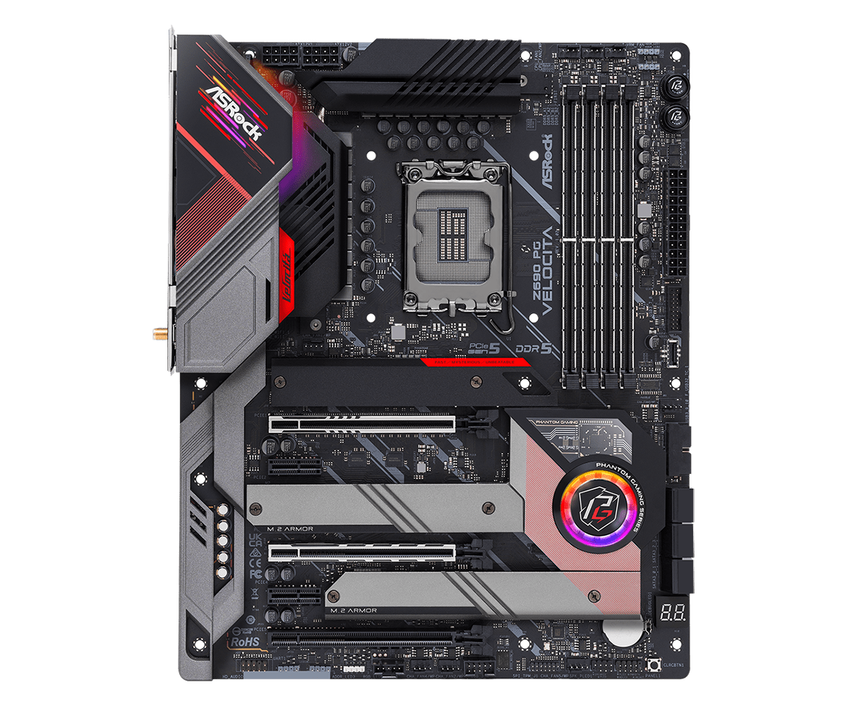 Asrock Z690 PG VELOCITA Mother - Lga 1700 Ddr5 Itx Motherboard recension och pris