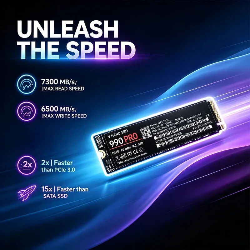 Gaming Drive 990 PRO M.2 NVMe  - M.2 Nvme 4Tb Pcie 4.0 Ssd recension och pris