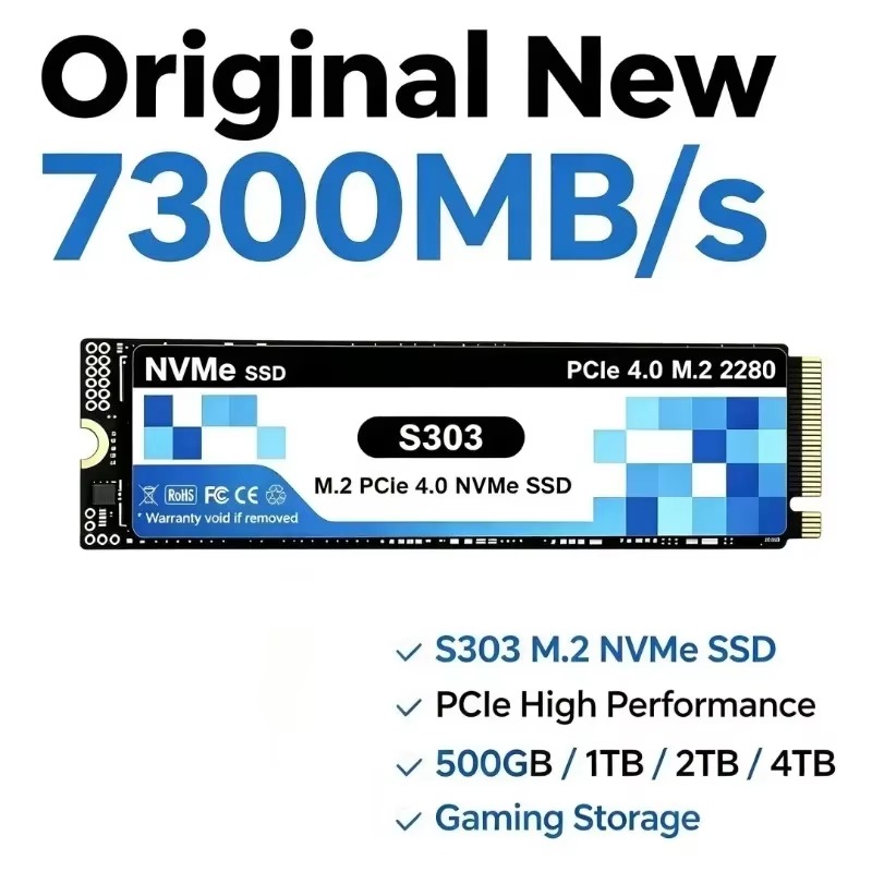 S303 M.2 NVMe Internal 500GB/1 - M.2 Nvme 4Tb Pcie 4.0 Ssd recension och pris