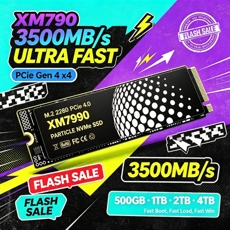 XM7990 M.2 NVMe SSD 500GB-4TB  - M.2 Nvme 4Tb Pcie 4.0 Ssd recension och pris