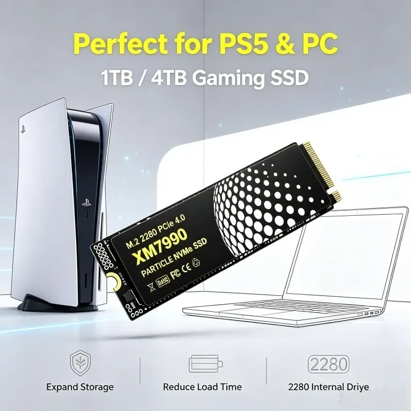 XM7990 M.2 NVMe SSD 500GB-4TB  - M.2 Nvme 4Tb Pcie 4.0 Ssd recension och pris